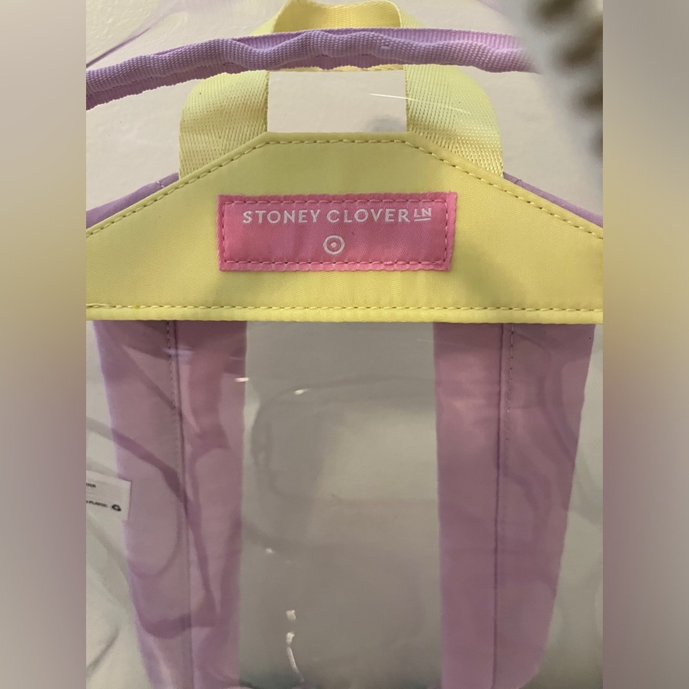 Stoney Clover Lane Clear Backpack with Pastel Accents - Picture 5 of 5